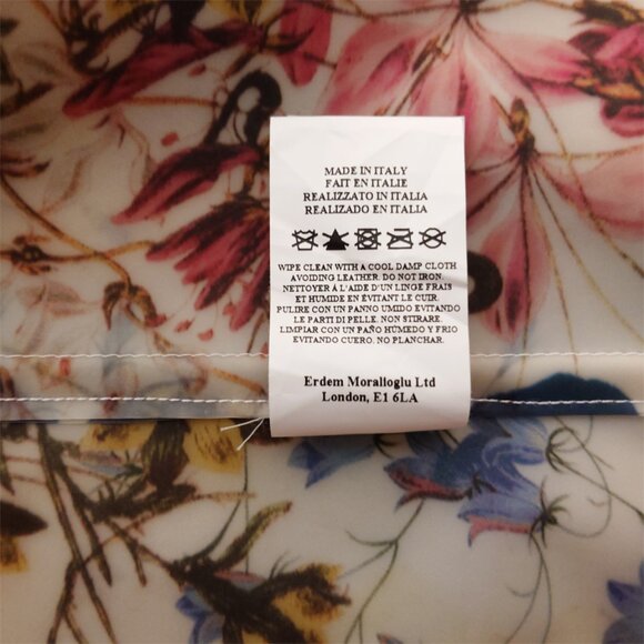 ERDEM Charlotta Multicolor Semi-Sheer Floral Trench Coat - Picture 14 of 14